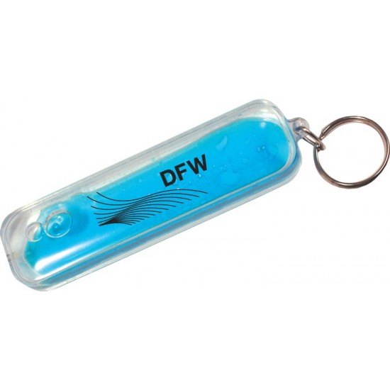 Custom Logo Oval Wave Keyring