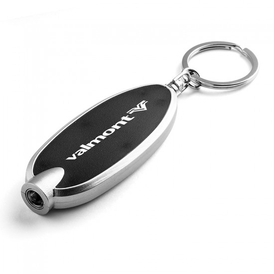 Custom Logo Oval shaped key light with split ring.