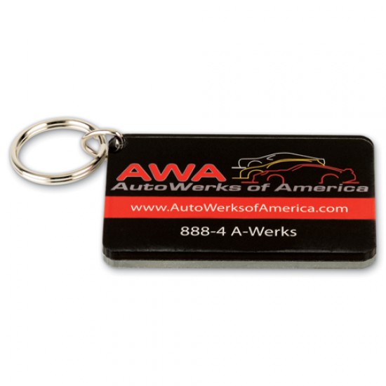 Custom Logo Custom Shape Acrylic Key Ring (Up to 6 Square Inch)