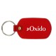 Custom Logo Oval shaped, vinyl key tag.