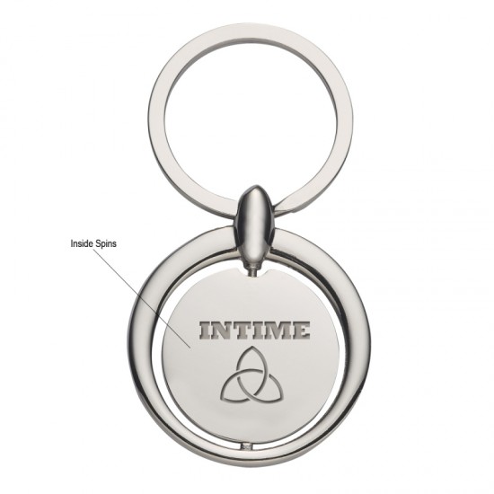 Custom Logo Circular Metal Key Tag