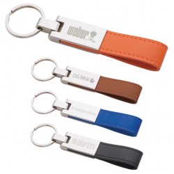 Custom Logo UltraHyde Silver Key Ring.