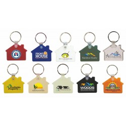 Custom Logo Full Color House Soft Key Fob Custom Logo Full Color House Soft Key Fob