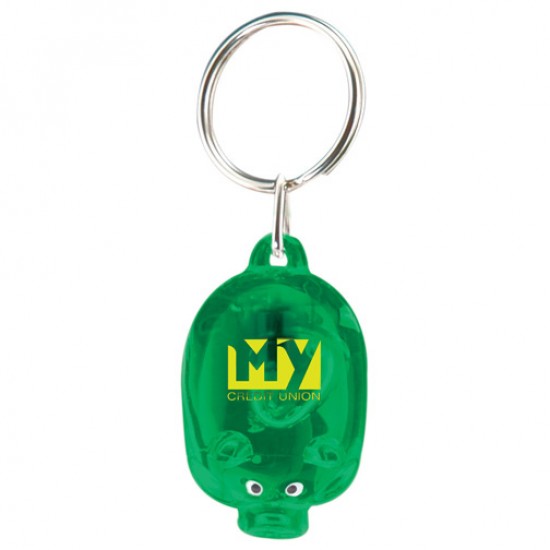 Custom Logo Light Up Piggy Keytag