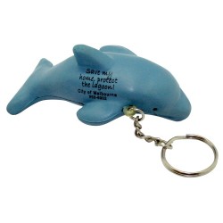 Custom Logo Dolphin Squeezies Stress Reliever Keyring Custom Logo Dolphin Squeezies Stress Reliever Keyring