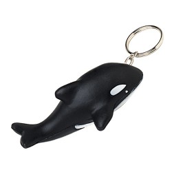 Custom Logo Orca Whale Squeezies Stress Reliever Keyring Custom Logo Orca Whale Squeezies Stress Reliever Keyring