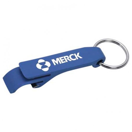 Custom Logo Mini Bottle & Can Opener w/ Key Ring