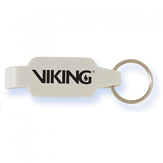 Custom Logo White Bottle Opener Key Ring