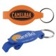 Custom Logo Elliptical Beverage Wrench Bottle & Can Opener w/ Key Chain