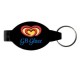 Custom Logo Elliptical Beverage Wrench Bottle & Can Opener w/ Key Chain