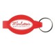 Custom Logo Elliptical Beverage Wrench Bottle & Can Opener w/ Key Chain