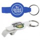 Custom Logo Round Beverage Wrench Bottle & Can Opener w/ Key Chain