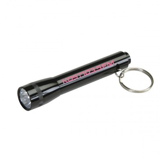 Custom Logo Metal Bighead Mini Flashlight Keyring