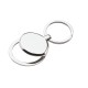 Custom Logo Chrome Bottle Opener Key Ring w/ Split Ring