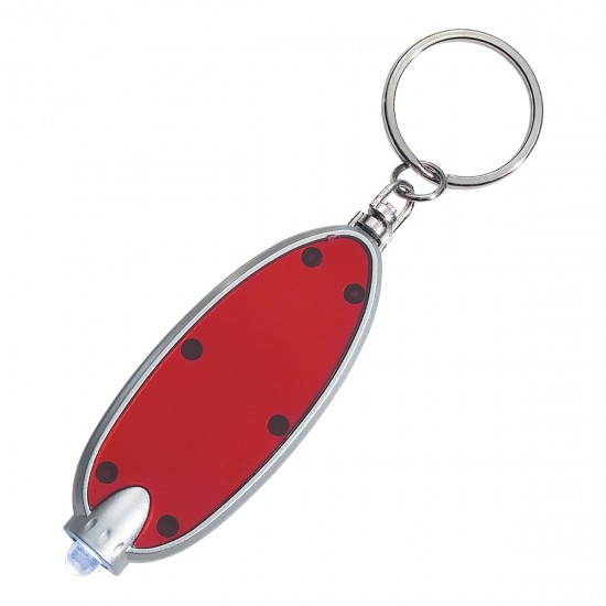 Custom Logo Oval Led Key Chain