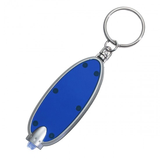 Custom Logo Oval Led Key Chain