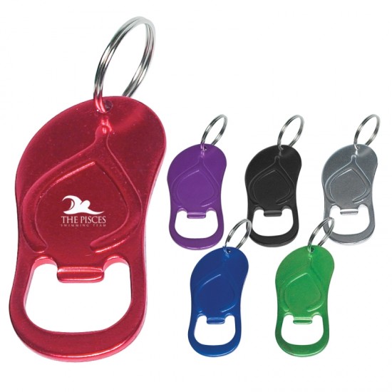 Custom Logo Sandal Bottle Opener Key Ring