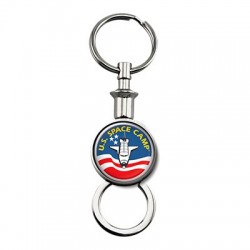 Custom Logo Circular Valet Pull-Apart/ Pull-n-Twist Metal Key Chain Custom Logo Circular Valet Pull-Apart/ Pull-n-Twist Metal Key Chain