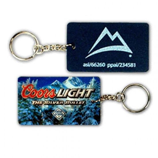 Custom Logo 3D Lenticular EVA Foam Key Chain - 1-1/2"x2-1/2" - (Custom Images)