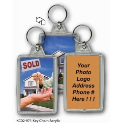 Custom Logo 3D Lenticular Acrylic Key Chain (Rectangle w/ House) Custom Logo 3D Lenticular Acrylic Key Chain (Rectangle w/ House)