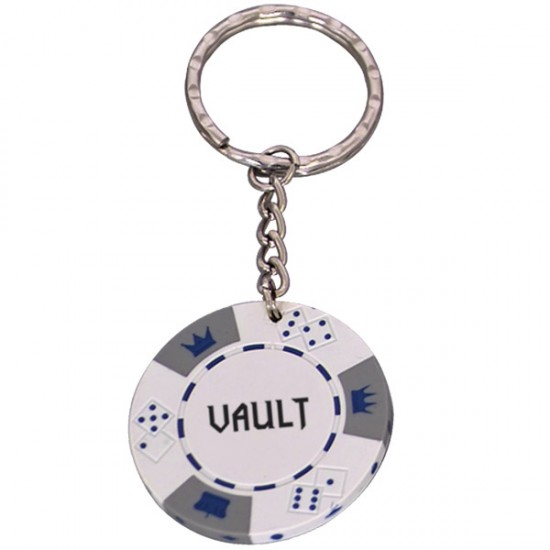 Custom Logo Poker Chip Key Ring