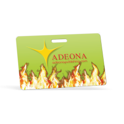 Custom Logo Rectangle Digital Full Color Laminated Plastic 0.03" Thick Horizontal Badge Custom Logo Rectangle Digital Full Color Laminated Plastic 0.03" Thick Horizontal Badge