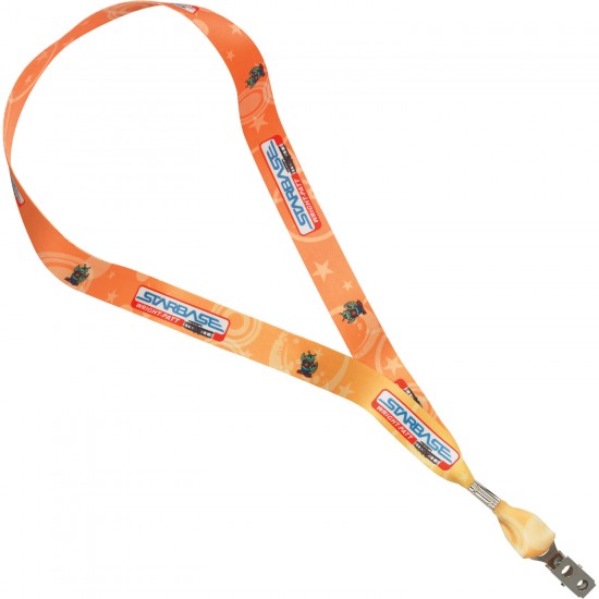 Custom Logo Heavy Weight Satin Lanyards - 3/4"