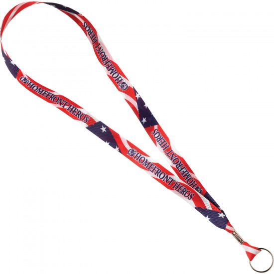 Custom Logo Full Color Poly Ribbon Lanyards