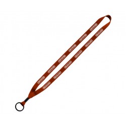 Custom Logo 1/2" Polyester Lanyard w/ Metal Crimp & Metal Split Ring Custom Logo 1/2" Polyester Lanyard w/ Metal Crimp & Metal Split Ring