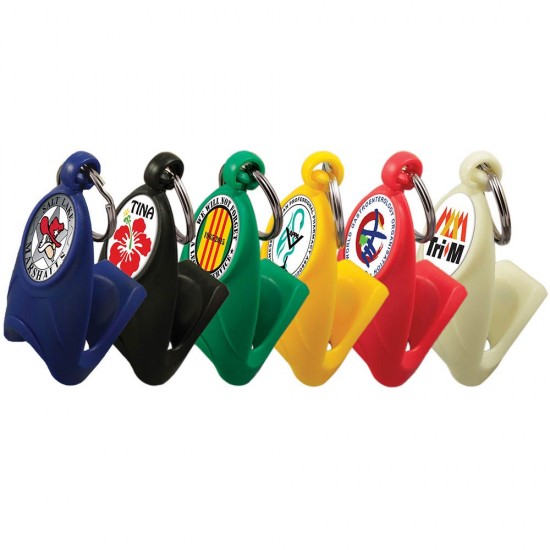Custom Logo Ring Bottle Opener Keychain with Your Logo