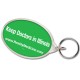 Custom Logo Oval Acrylic Keytag