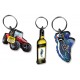 Full Color Custom Shape Wood Key Ring with Your Logo