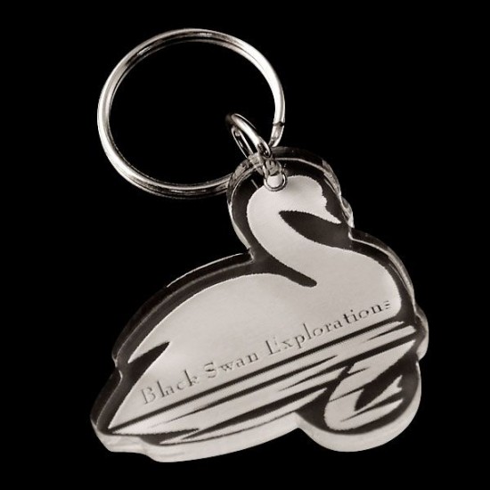 Custom Shape Acrylic Key Ring Etched with Your Logo