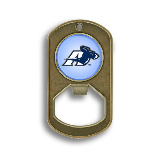 Die struck Dog Tag Bottle Opener Keychain with Your Logo