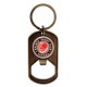 Die struck Dog Tag Bottle Opener Keychain with Your Logo