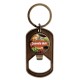 Die struck Dog Tag Bottle Opener Keychain with Your Logo