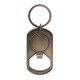 Die struck Dog Tag Bottle Opener Keychain with Your Logo