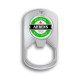 Die struck Dog Tag Bottle Opener Keychain with Your Logo