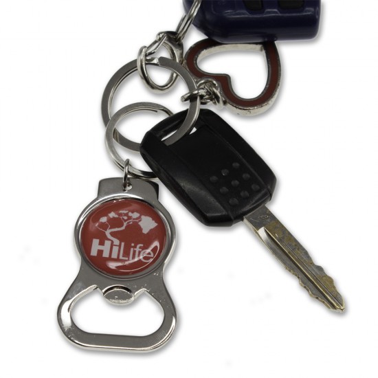 Stock Shape Bottle Opener Keychain with Your Logo