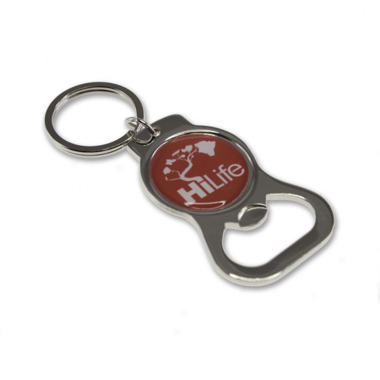 Stock Shape Bottle Opener Keychain with Your Logo