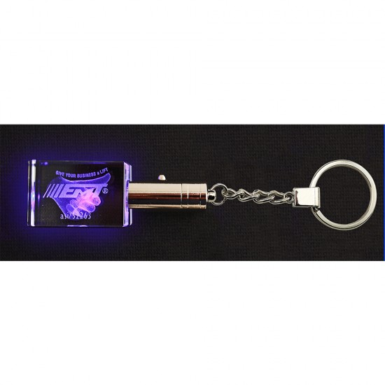 Crystal Light Up Keytag Laser Etched with Your Logo
