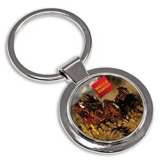 Full Color Circular Key Tag with Your Logo