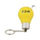 Custom Logo Light Bulb - Miscellaneous shape stress reliever attached to a key chain.