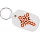 Custom Logo Oval shaped, vinyl key tag.