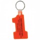 Custom Logo Number one shape soft squeezable key tag.