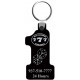 Custom Logo Number one shape soft squeezable key tag.