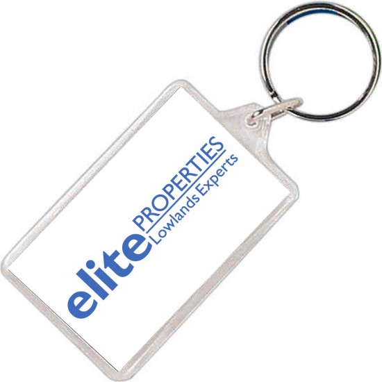 Custom Logo Rectangle Acrylic Keytag