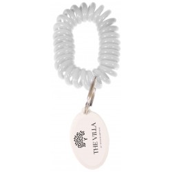 Custom Logo Wrist coil with tag key ring. Custom Logo Wrist coil with tag key ring.
