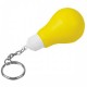 Custom Logo Light Bulb - Miscellaneous shape stress reliever attached to a key chain.