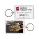 Custom Logo Rectangle Acrylic Key Ring - 1-7/8"x2 7/8" -